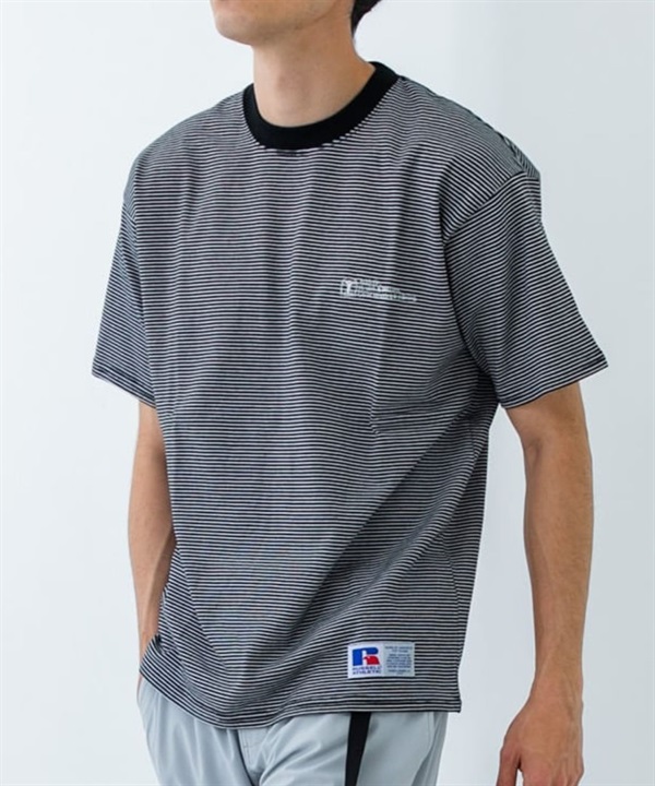 【別注】RUSSELL ATHLETIC / 橫紋短袖上衣