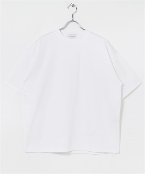 【接觸涼感】寬鬆短袖上衣(白色-M-WHITE)