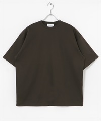 【接觸涼感】寬鬆短袖上衣(炭灰色-M-CHARCOAL GRAY)