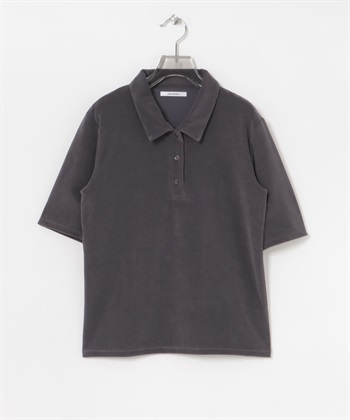 日本製起絨POLO衫(灰色-FREE-GRAY)