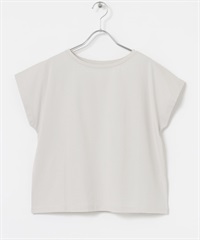 皮馬棉船型領上衣(褐灰色-FREE-其他灰色)