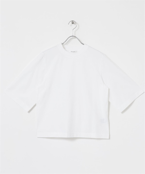 皮馬棉五分袖上衣(白色-FREE-WHITE)