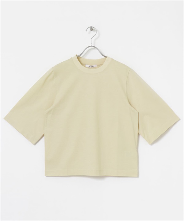 皮馬棉五分袖上衣(奶油色-FREE-L.BEIGE)