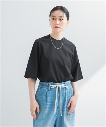 皮馬棉五分袖上衣