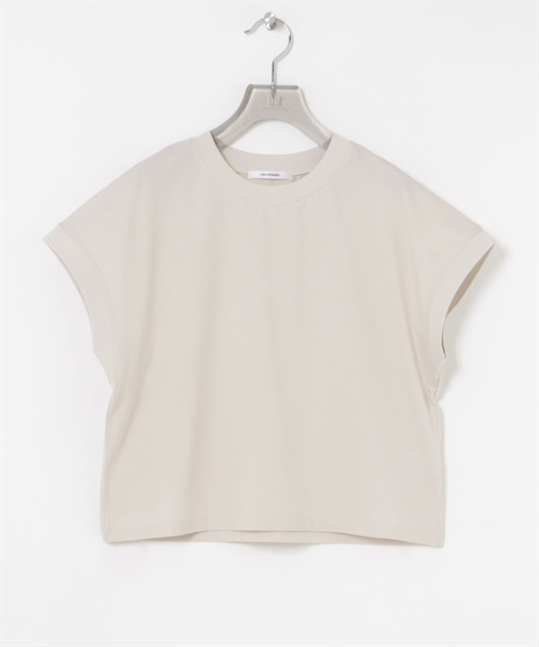 皮馬棉法式袖上衣(褐灰色-FREE-其他膚色)