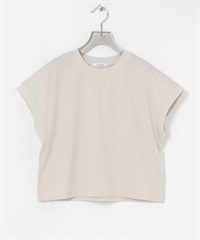 皮馬棉法式袖上衣(褐灰色-FREE-其他膚色)