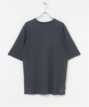 【新色追加】乾爽強撚透膚T恤(炭灰色-FREE-CHARCOAL GRAY)