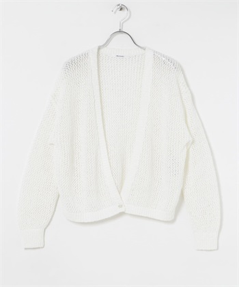 【KOL推薦】鏤空織紋2WAY針織開襟衫(米色-FREE-OFF WHITE)