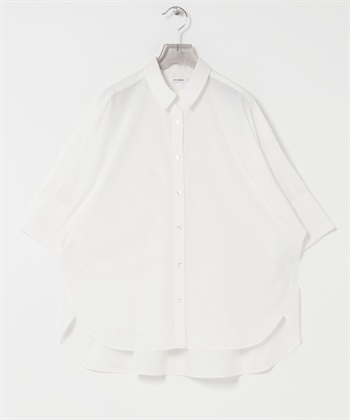 日本製五分袖襯衫(白色-FREE-WHITE)