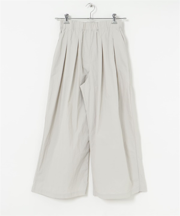 UR TECH 碎褶寬褲(冰灰色-FREE-LIGHT GRAY)