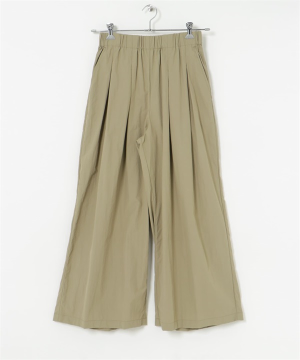 UR TECH 碎褶寬褲(膚色-FREE-BEIGE)