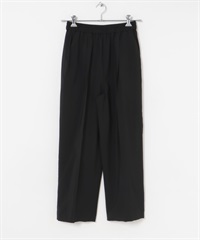 府綢輕便錐形褲(黑色-36-BLACK)