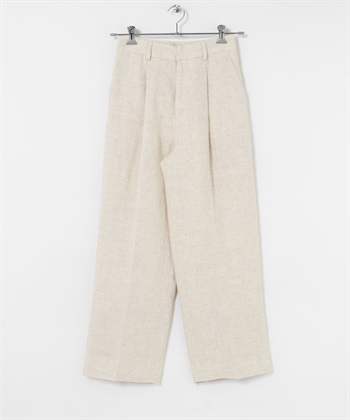 new basic 亞麻高腰褲(原色-36-NATURAL)