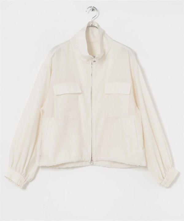 透膚拉鍊夾克(米色-FREE-OFF WHITE)