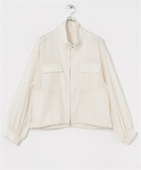 透膚拉鍊夾克(米色-FREE-OFF WHITE)