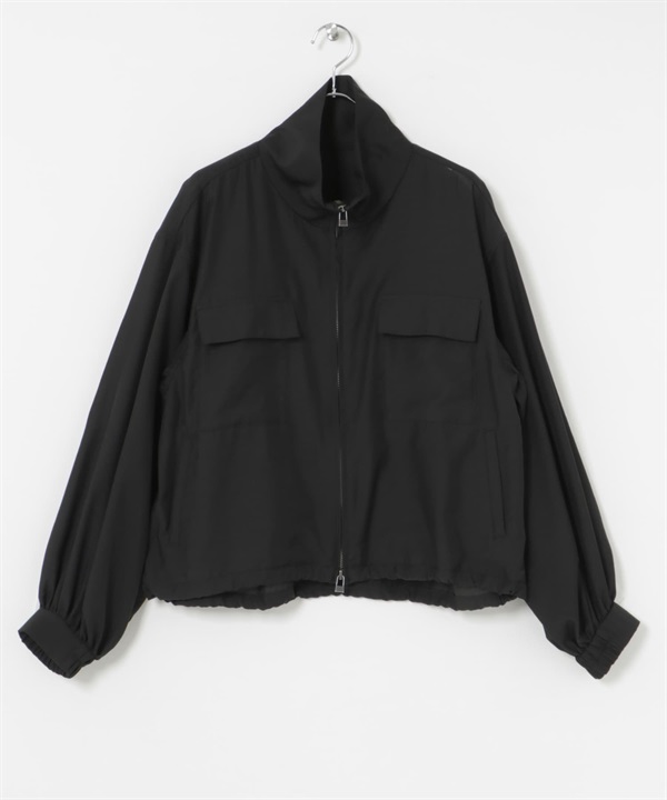 透膚拉鍊夾克(黑色-FREE-BLACK)