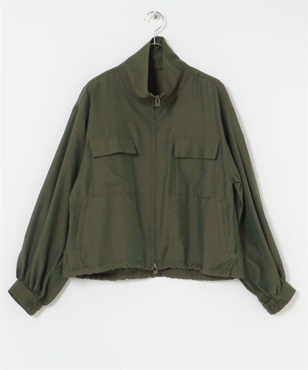 透膚拉鍊夾克(卡其綠-FREE-KHAKI)