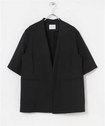 UR TECH DRYLUXE 五分袖西裝外套(黑色-FREE-BLACK)