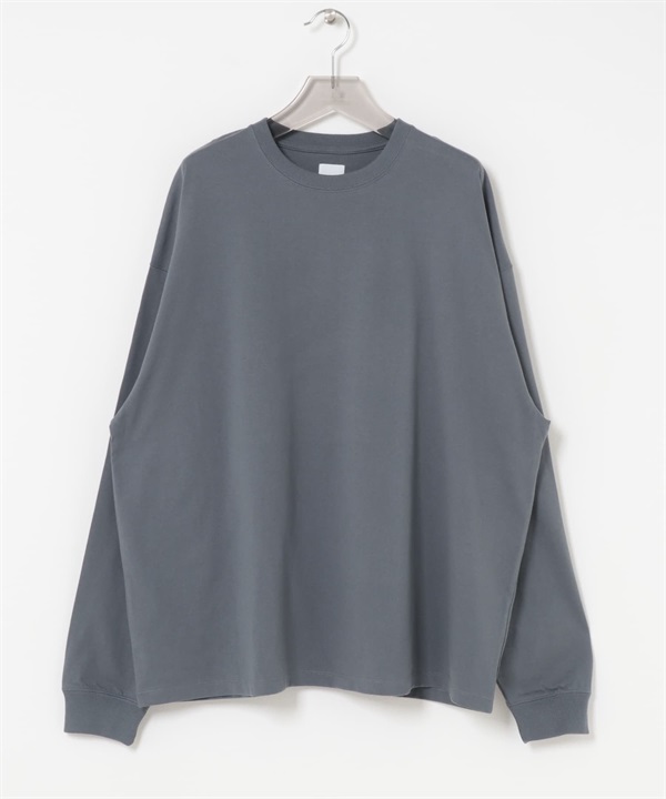 WIDE DAD / 長袖T恤(炭灰色-1-CHARCOAL GRAY)