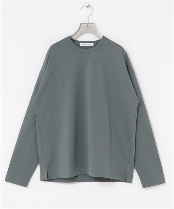 棉尼龍長袖T恤(灰色-M-GRAY)