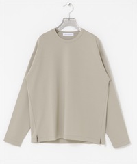 棉尼龍長袖T恤(膚色-M-BEIGE)