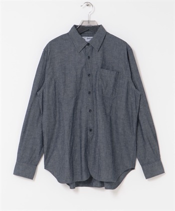 【別注】LE VETEMENT ATLANTIQUE / 水手布工裝襯衫(藏青色-L-NAVY)