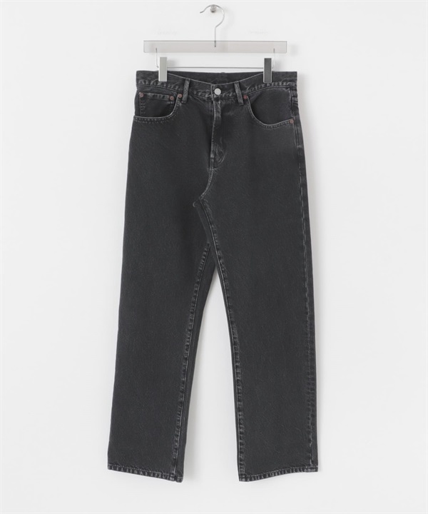 【KAIHARA DENIM】13.5oz 直筒牛仔褲(黑色-M-BLACK)