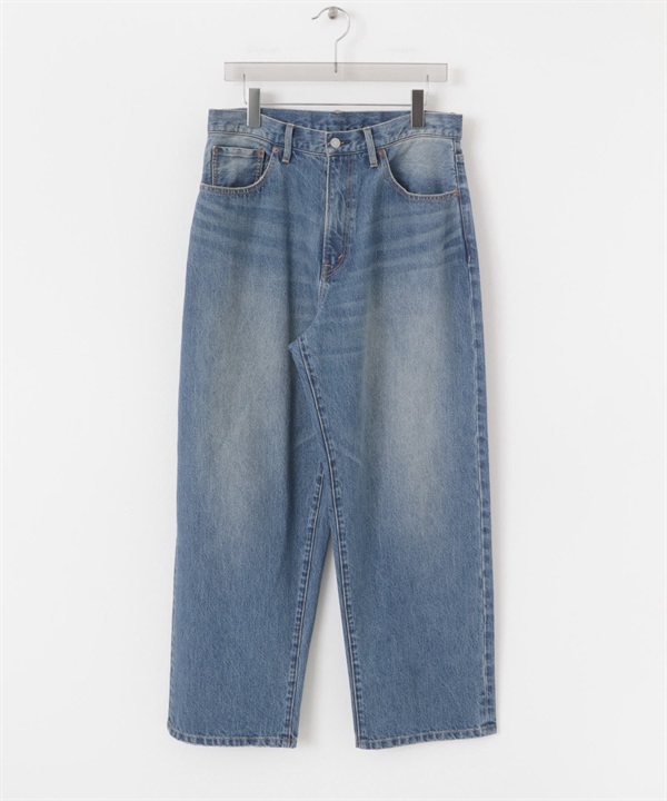 【KAIHARA DENIM】13.5oz 牛仔寬褲(靛青色-M-INDIGO BLUE)