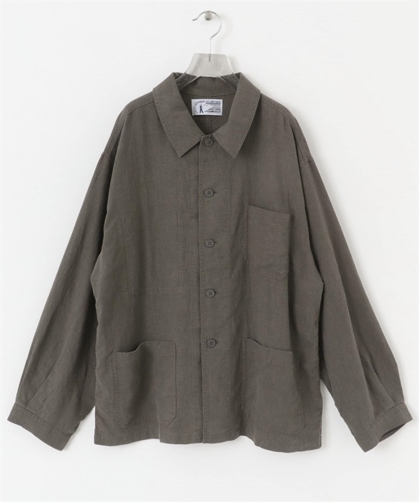 【別注】LE VETEMENT ATLANTIQUE / 工裝夾克(炭灰色-M-CHARCOAL GRAY)