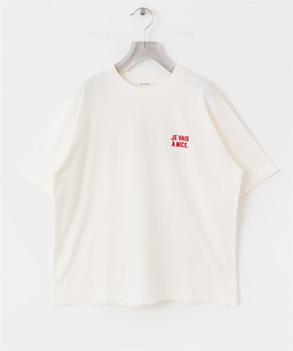 圖案印花T恤(褪白色-FREE-其他白色)