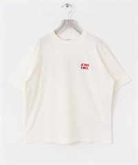 圖案印花T恤(褪白色-FREE-其他白色)