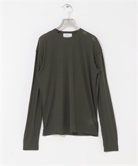 new basic 外縫線透膚上衣(炭灰色-FREE-CHARCOAL GRAY)