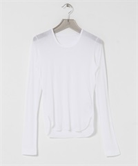 強撚透膚上衣(白色-FREE-WHITE)