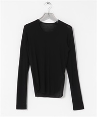 強撚透膚上衣(黑色-FREE-BLACK)