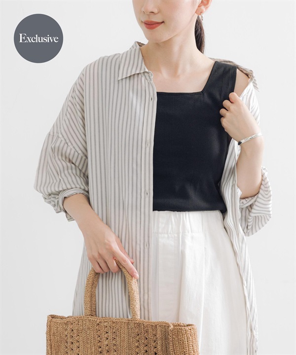 【別注】Miller / 附罩杯方領坦克背心