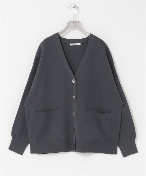 V領寬鬆開襟衫(炭灰色-FREE-CHARCOAL GRAY)