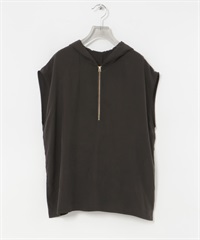 銅氨纖維嫘縈連帽上衣(棕色-FREE-BROWN)