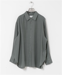 new basic 可水洗銅氨纖維襯衫(淺灰色-FREE-其他灰色)