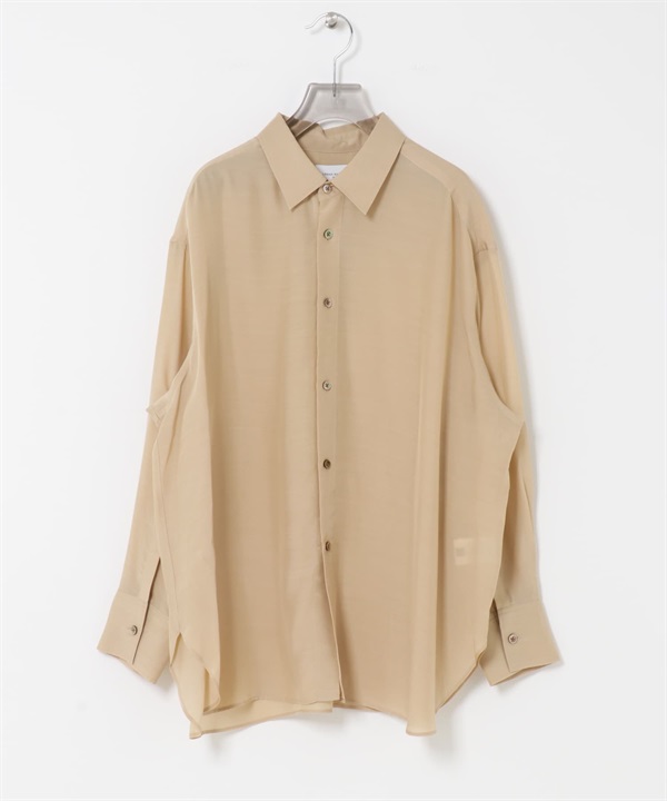 new basic 可水洗銅氨纖維襯衫(膚色-FREE-BEIGE)