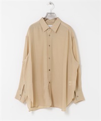 new basic 可水洗銅氨纖維襯衫(膚色-FREE-BEIGE)