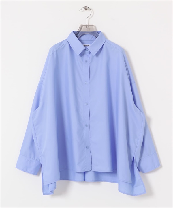 蝙蝠袖襯衫(薩克斯藍-FREE-其他藍色)