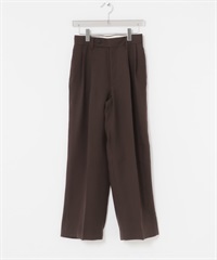 new basic 雙層織物銅氨纖維長褲(棕色-36-BROWN)