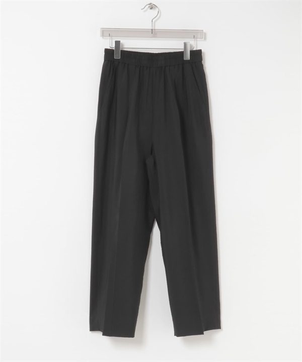 府綢錐形輕便長褲(黑色-36-BLACK)