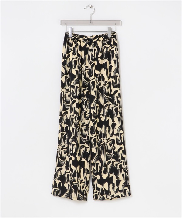 SPRINTEX 復古印花長褲(黑色-FREE-BLACK)