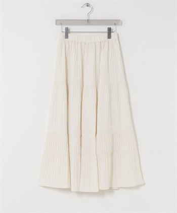 百褶蛋糕裙(象牙白-Free-IVORY)