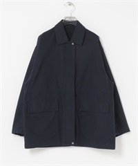 棉質牛津夾克(藏青色-FREE-NAVY)