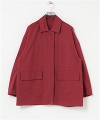 棉質牛津夾克(櫻桃紅色-FREE-RED)