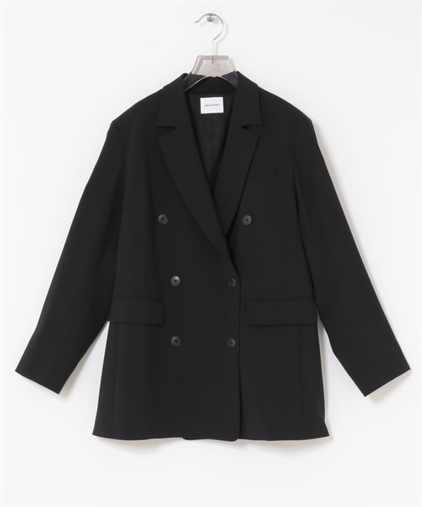 羊毛混紡西裝外套(黑色-36-BLACK)