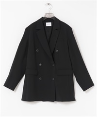 羊毛混紡西裝外套(黑色-36-BLACK)