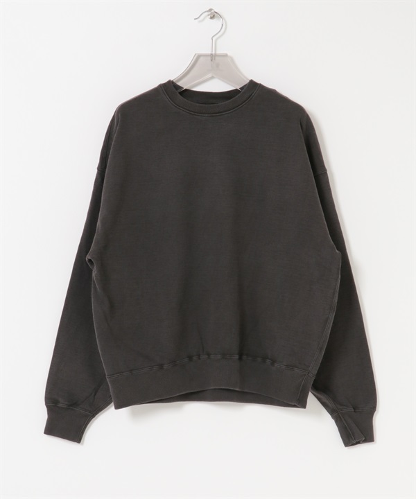 LOGIC ONE / 顏料染休閒上衣(黑色-M-BLACK)